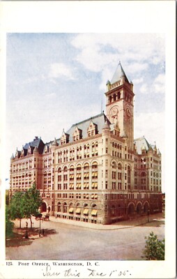 Post Office Washington DC Postcard Unposted B7