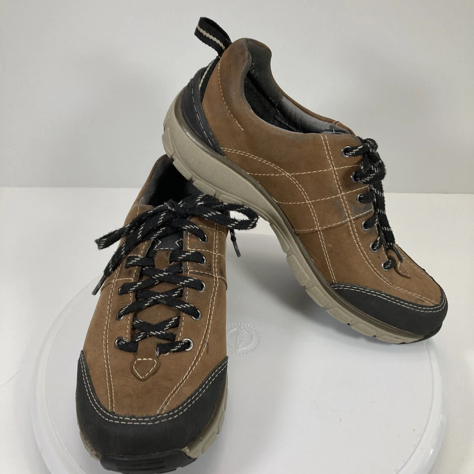 Clarks Mujer Wave Walk 64757 Cuero Marrón Impermeable Atlético Zapatos para Caminar Foto 2 de 4