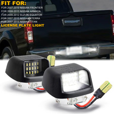 Bright White Led License Plate Light Set For 05-06 Nissan Frontier Rear Bumper