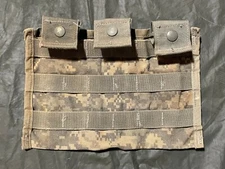 Lot of (6) Triple 3 Mag Magazine Pouch MOLLE ACU 3 X 30 ROUND Three Mag Pouch GC