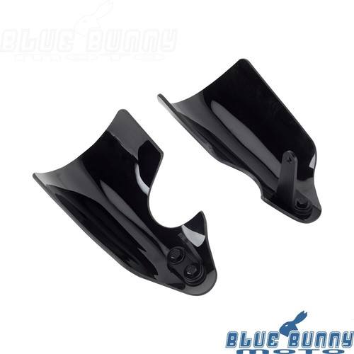 Pair Black Handguard Shield Deflector For Harley Breakout FXBR Fat Bob 114 FXFBS - Picture 9 of 9