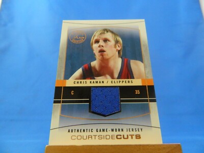 Chris Kaman Flair Final Edition 2003-04 Courtside Cuts Game Worn Jersey /75