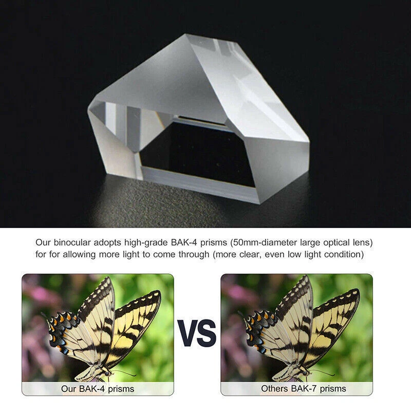 Visionking 10x42 Outdoor Hunting Travelling HD Binocular Binoculars Black /Green - Image 4 of 4