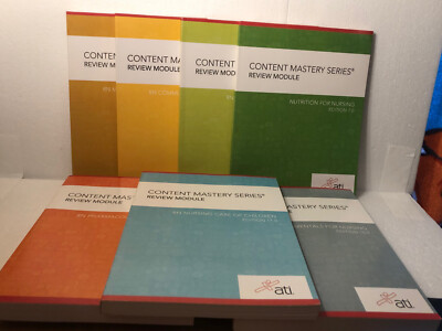Content Mastery Series Review Module Book Lot Of 7 (Nursing) | eBay