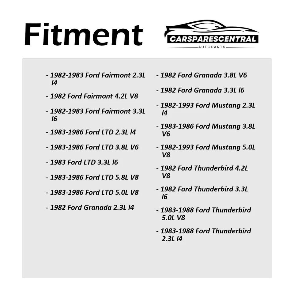 Extremos de barra de amarre interior exterior 4x para Ford Mustang 1982 4,2 L 1982 Ford Mustang 3,3 L Foto 2 de 4
