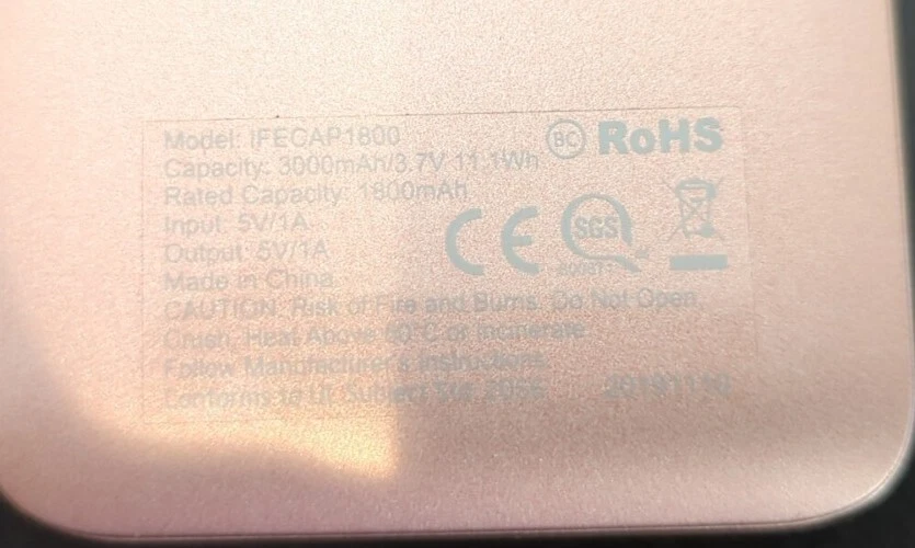 Banco de alimentación cargador de emergencia Zagg IFrogz ORO ROSA para Apple iPhone iPad Foto 2 de 2