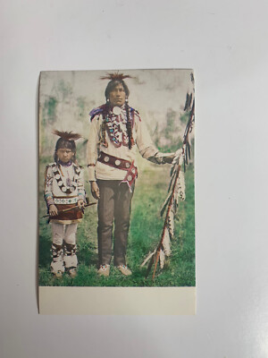 Father & Son Of Bungi Tribe Museum of American Indian Heye Foundation- Postcard