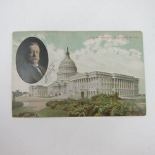 Postcard William Howard Taft Portrait Our Next President Washington DC Antique