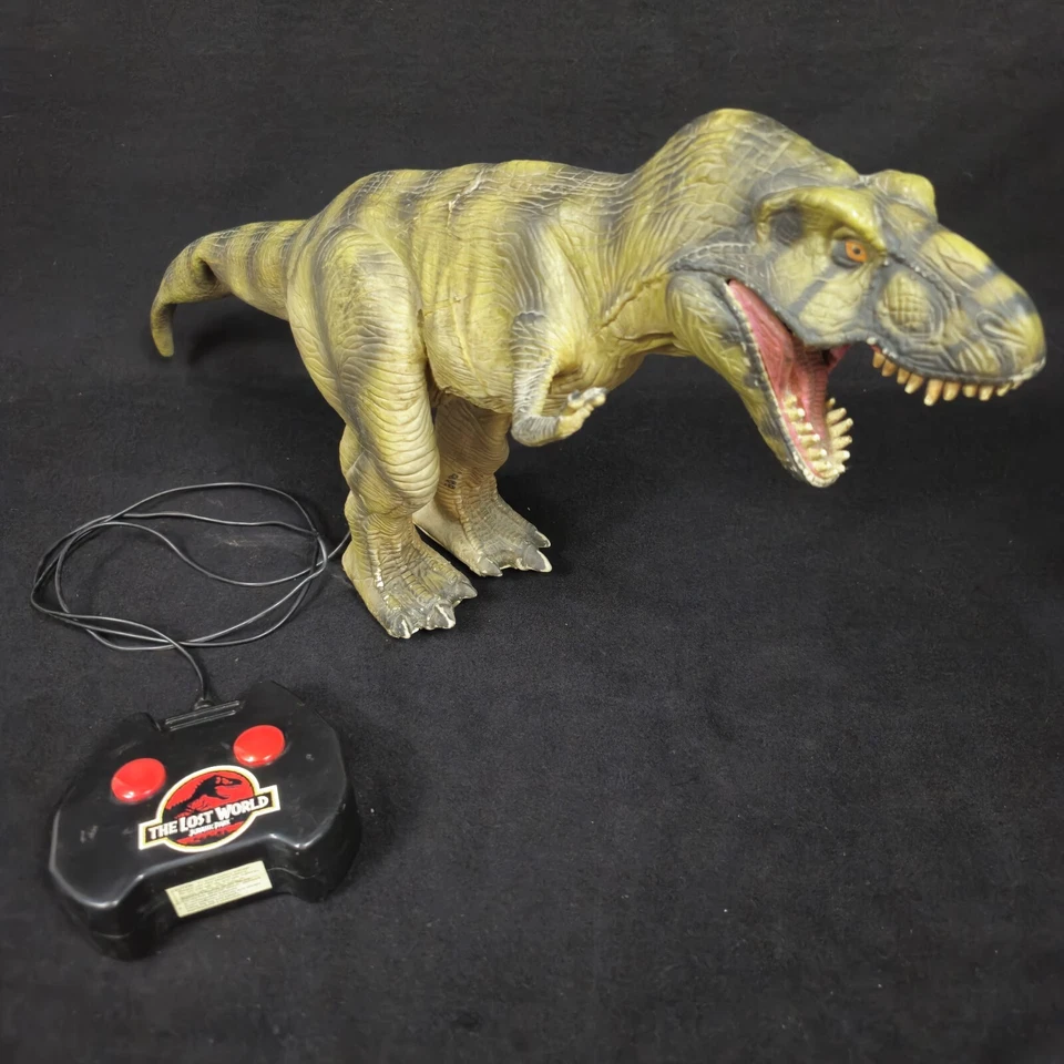 Винтажная игрушка JP T-REX Jurassic Park The Lost World RC AA ToyBiz 1997 ПРОВЕРЕННАЯ РАБОТА - Изображение 3 из 4