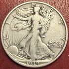 1939-S Walking Liberty Half Dollar. Free Shipping