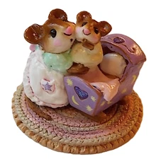 Wee Forest Folk M-069 Beddy-Bye Mousey - Lavender Celestial Special