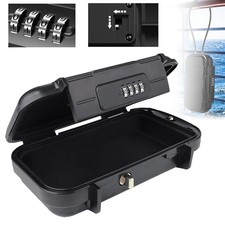 4 Digit Combination Cash Valuable Security Safe Box Personal For Travel Camping