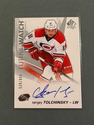 Sergey Tolchinsky 2016-17 SP Authentic Future Watch Auto RC /999 Hurricanes