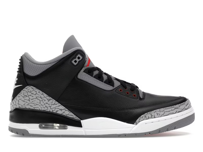 中古 NIKE AIR JORDAN 3 RETRO BLACK CEMENT Size 9 - Air Jordan 3 Retro OG 2024 Black Cement for sale online