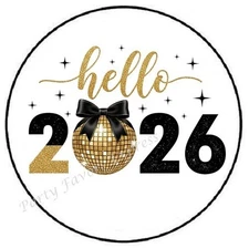 HAPPY NEW YEAR 2026 ENVELOPE SEALS LABELS PARTY FAVORS STICKERS