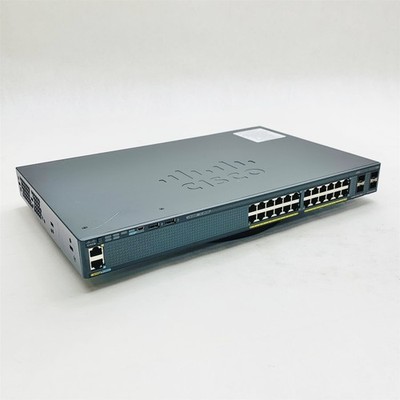 Cisco Catalyst 2960-X 24-Port 4-SFP Switch WS-C2960X-24TS-L with C2960X-STACK