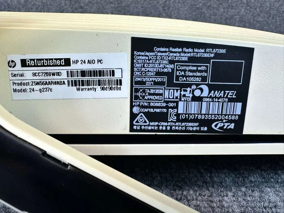 HP 24-g237c 23.8″ Touch All-in‐One PC AMD A8 7410 8GB 1TB Windows 10  - Image 4 of 4