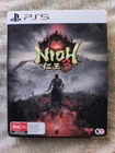 NIOH 3 PS5 Game Steelbook Slipcover Edition As New