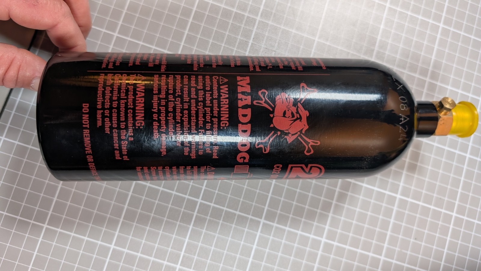 Maddog 20 Oz Refillable Aluminum CO2 Paintball Tank