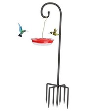 Adjustable Shepherds Hook for Outdoor 76 Inch Bird Feeder Pole with 7 Prongs