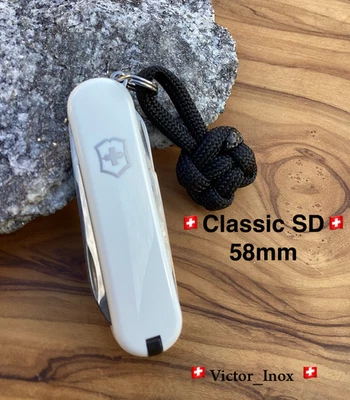Victorinox Swiss Army Knife -  Modèle Classic SD - Blanc - 58mm - - Photo 1/4
