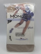 Mondor Opaque Plus Suntan Skate Boot Tights Women's Medium Ice Skating 3D Lycra