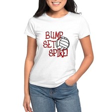 CafePress Bump, Set, Spike T Shirt Women's T-Shirt 1297986551 