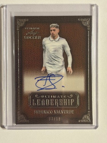 2022 Leaf Ultimate Soccer Ultimate Leadership Federico Valverde Auto 7/18