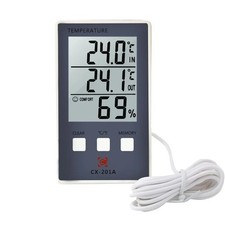 Digital Thermometer Hygrometer Indoor Outdoor Temperature Humidity Meter LCD C/F
