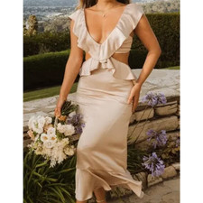 Show Me Your Mumu Zoey Midi Dress, SZ S, $198 Retail, NWT