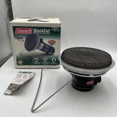 COLEMAN BLACK CAT 5033-700 PORTABLE PROPANE CATALYTIC SPACE HEATER W/BOX
