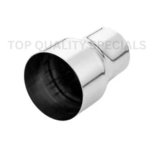 2.5" ID to 3.5" ID Exhaust Pipe Tip Reducer Adapter Connector Stainless Steel