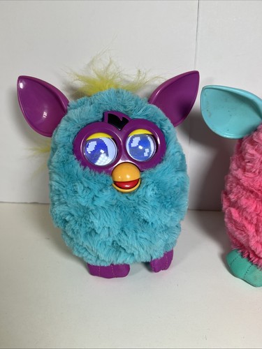READ Hasbro 2013 Furby Boom Lot 2 Pink Blue, Tested Fully Working! - Picture 3 of 5