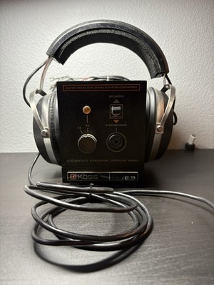 Koss E9 Electrostatic Energizing Source and ESP9 Stereophones Vintage