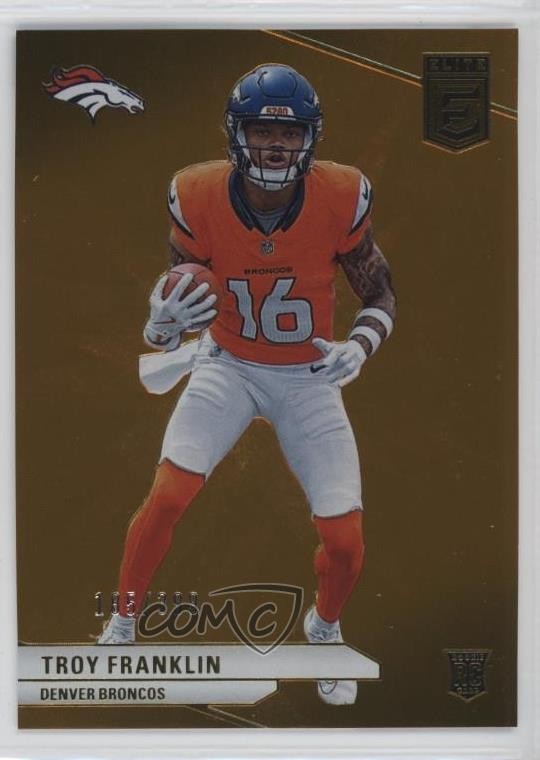 2024 Panini Donruss Elite Rookies Orange 185/399 Troy Franklin #116 08ok
