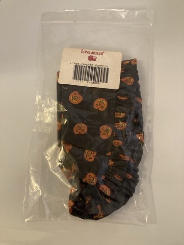 Longaberger Liner - Knackerkorb schwarz mit Kürbissen neuwertig