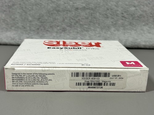 Siser by Sawgrass EasySubli Ink SG500/SG1000 Magenta (M) 31ML (EXP July 31 2024) - Picture 3 of 6