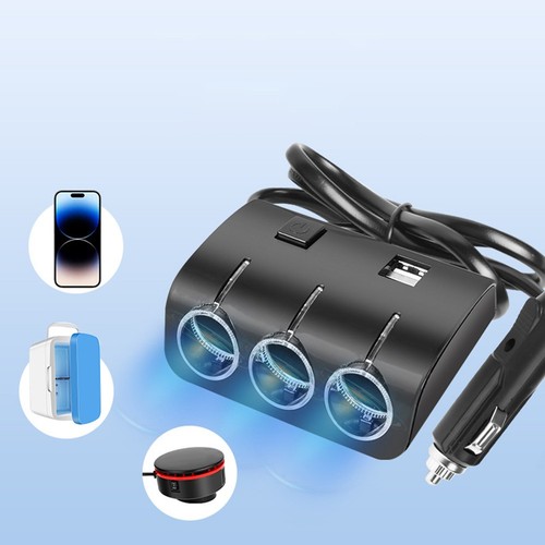 Ładowarka samochodowa 120W 12V 3 w 1 Ładowarka samochodowa Wielofunkcyjny przetwornik prądu - Zdjęcie 3 z 20