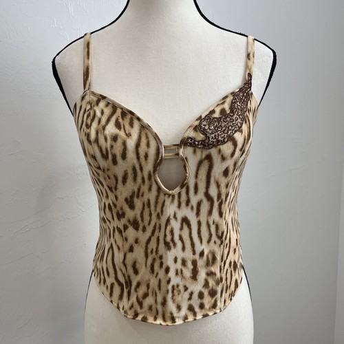 Rare Lise Charmel Panther Patterns Bustier Corset Bra Size L - Picture 5 of 14