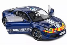 Alpine A110 Gendarmerie 2022 Blue Solido S1801616 1:18 Renault No Police Lhd