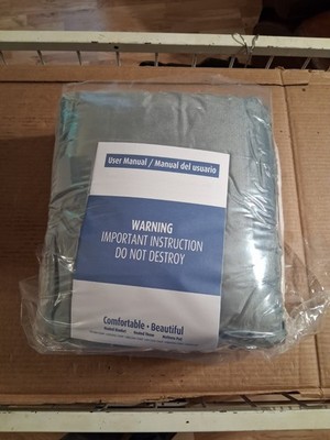 Intertek 50'' X 60'' Heated Throw With Digital Control Color Gray Polyester