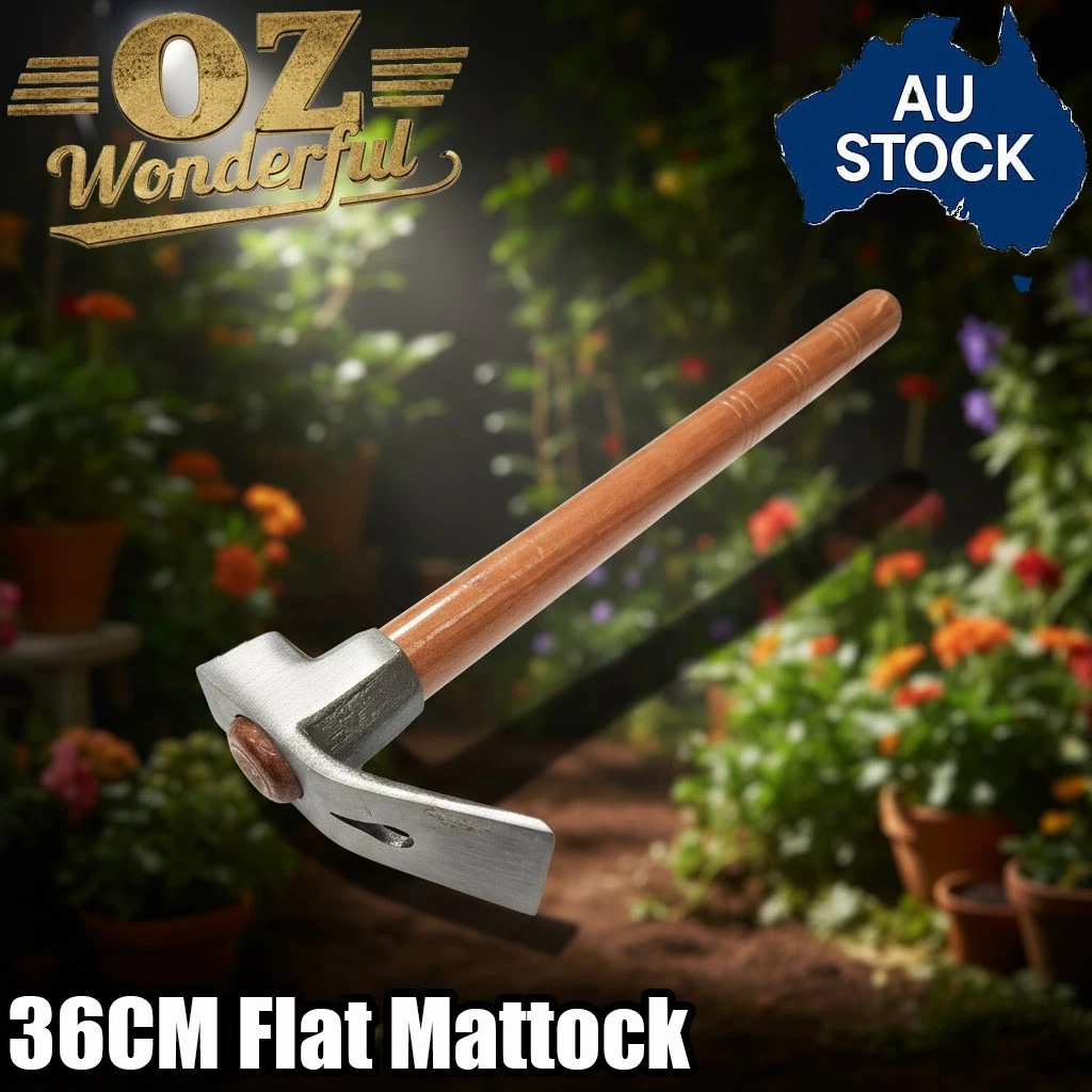 New Flat Adze Hammer Hoe Wood Working Carving Axe Tool Woodworking