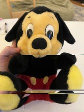 Vintage Mickey Mouse Walt Disney World Disneyland 80s Toy Stuffed B