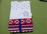  3 Pack Baby Sleepsuits – Cotton Sleepsuits Red,Blue star & White Print (0–3m)