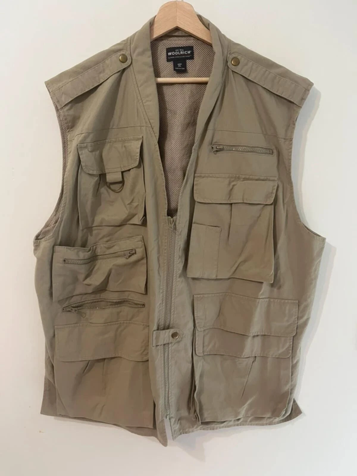 vintage Woolrich mens multi pocket utility jacket size 2x large VGC fishing VGC