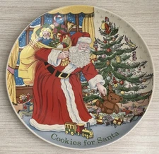 Spode Christmas Tree Cookies for Santa Plate 9” Holidays NWT