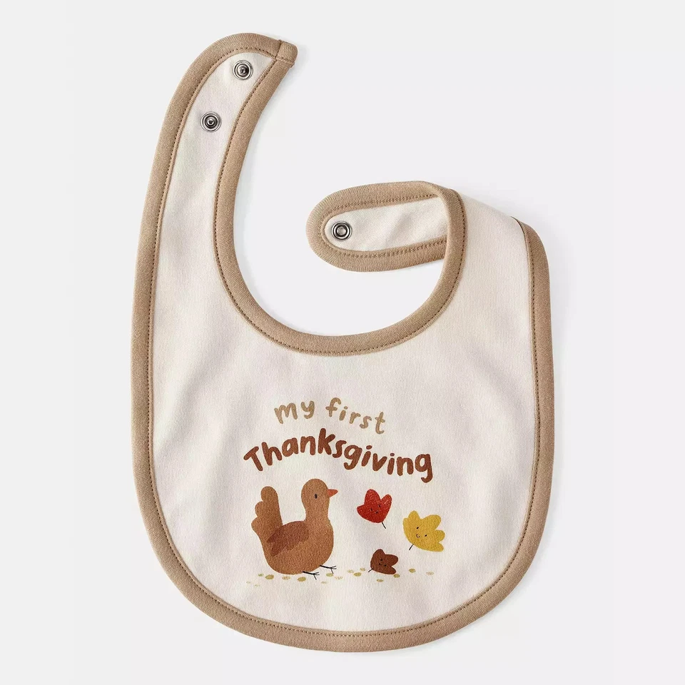 Nuevo con etiquetas Baby Carter's My First Thanksgiving Teething Babero Infantil Baba Otoño Otoño Foto 2 de 4