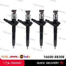 4X Fuel Injector 16600-EB30Efor Nissan YD25 YD25DDTi 2.5L Pathfinder R51 Navara