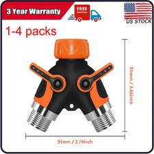 Giraffe Tools Garden Hose Splitter 2 Way Heavy Duty, 3/4" GHT Y Connector 1-4Pcs
