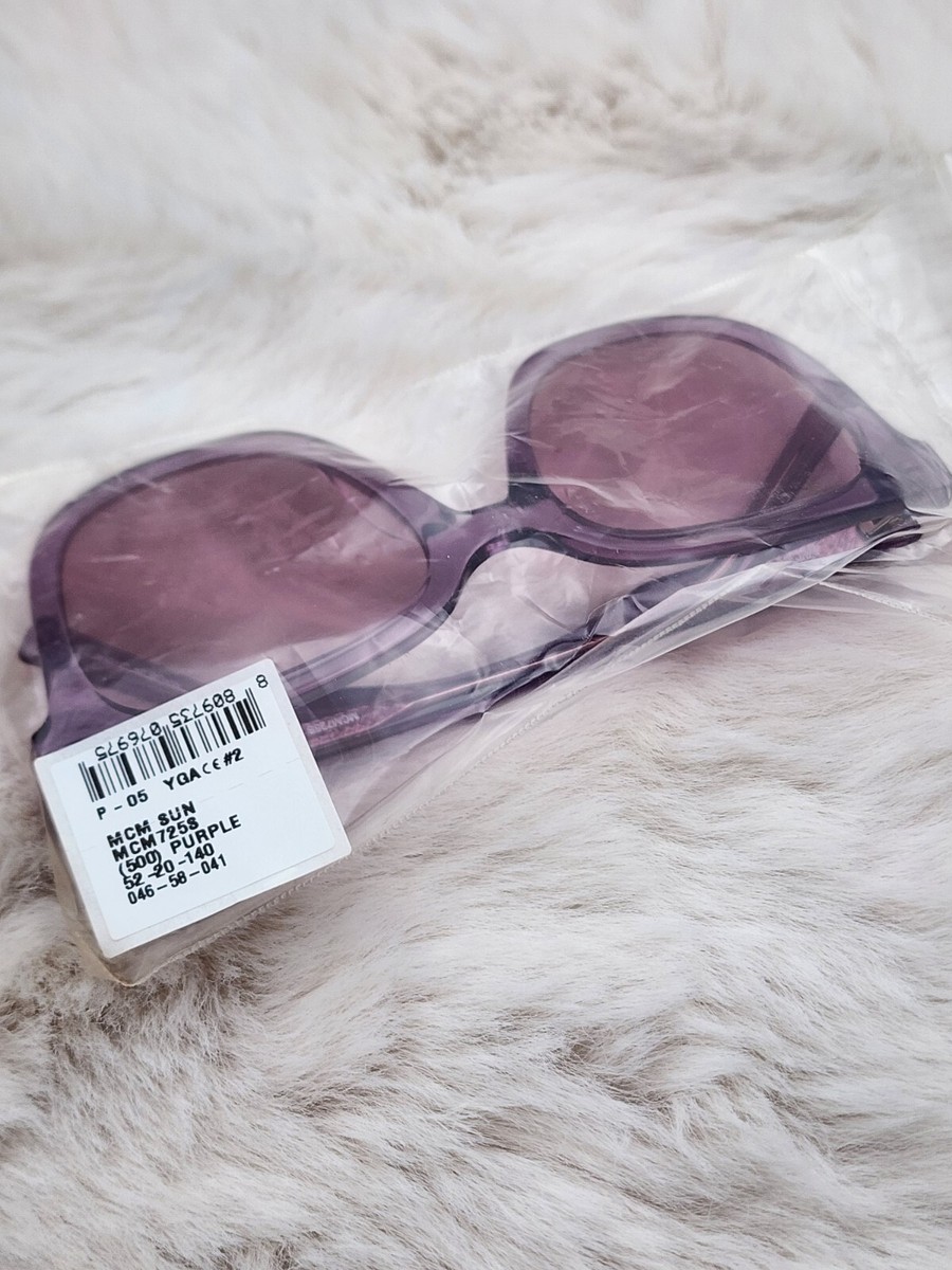 MCM 52MM SIMPLE LOGO SUNGLASSES IN PURPLE | eBay
